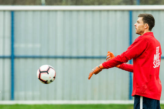 Goalkeeper Rune Almenning Jarstein of Norway