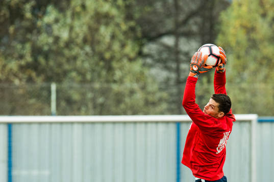 Goalkeeper Rune Almenning Jarstein of Norway