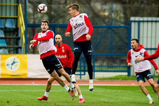 Håvard Nordtveit and Stefan Johansen of Norway