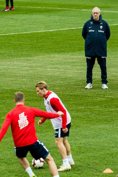 Lars Lagerbäck, head coach of Norway