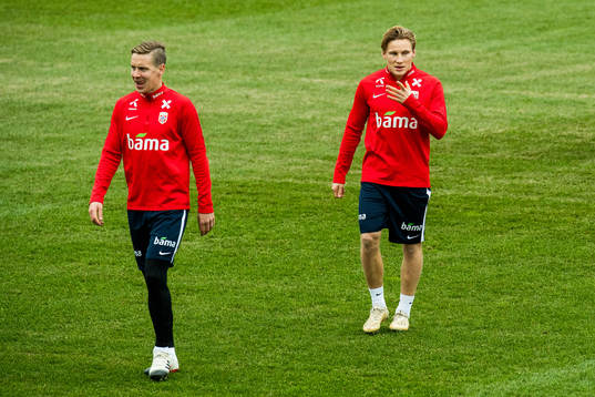 Stefan Johansen and Jonas Svensson of Norway