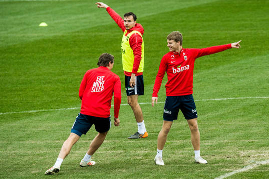 Sander Berge, Ole Kristian Selnæs and Sigurd Rosted of