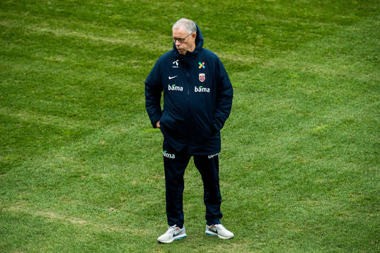 Lars Lagerbäck, head coach of Norway