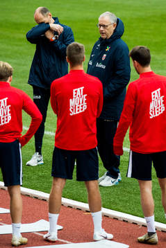 Lars Lagerbäck, head coach of Norway