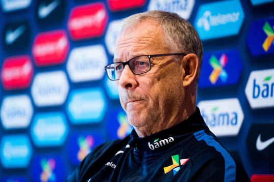 Lars Lagerbäck, head coach of Norway