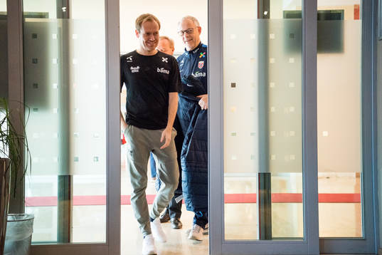 Svein Graff, head of communications of NFF, and Lars