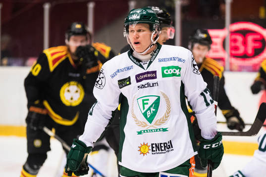 Färjestads Daniel Viksten deppar