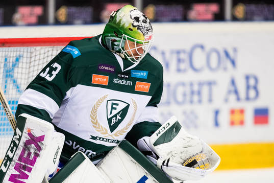 Färjestads målvakt Markus Svensson