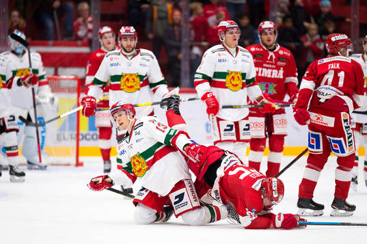 Moras Emil Bejmo och Timrås Patrik Blomberg