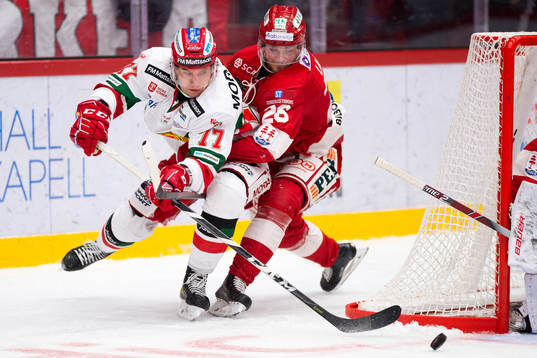 Moras Michael Keränen och Timrås Hampus Larsson