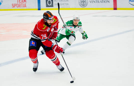 Örebros Nick Ebert och Rögles Christopher Bengtsson