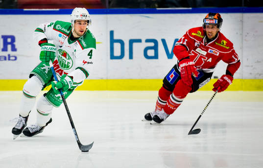 Rögles Kodie Curran och Örebros Aaron Palushaj