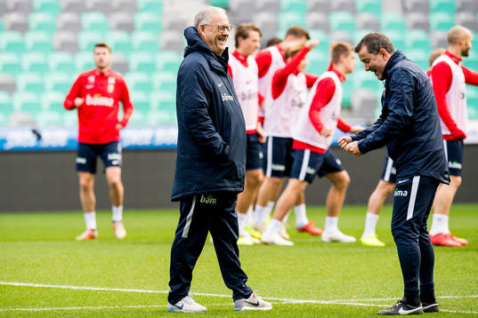 Lars Lagerbäck, head coach of Norway