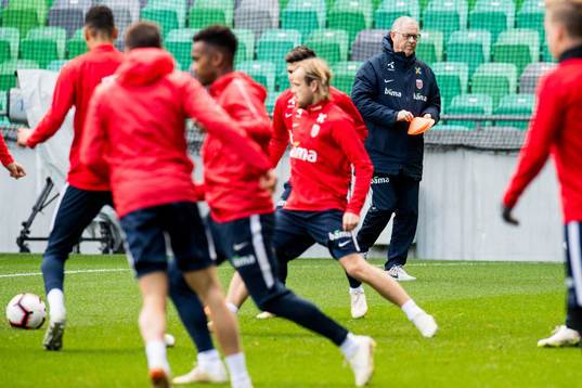 Lars Lagerbäck, head coach of Norway