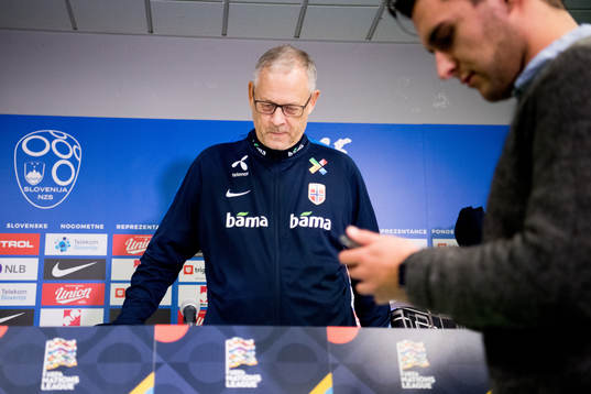 Lars Lagerbäck, head coach of Norway