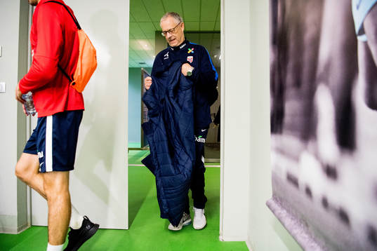 Lars Lagerbäck, head coach of Norway