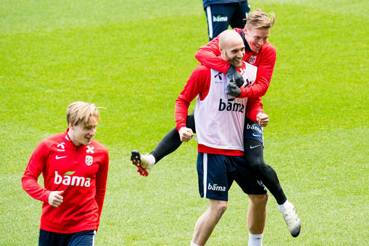 Jonas Svensson, Tore Reginiussen and Stefan Johansen of