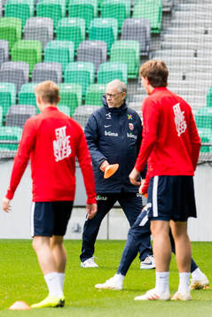 Lars Lagerbäck, head coach of Norway