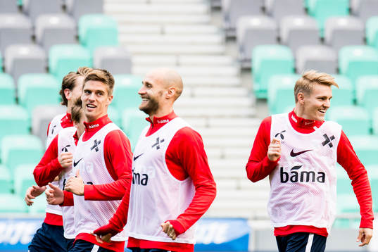Markus Henriksen, Tore Reginiussen and Martin Ødegaard of