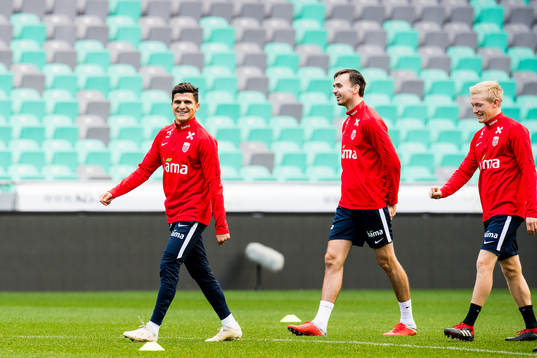 Tarik Elyounoussi, Ole Kristian Selnæs and Birger Meling