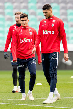 Stefan Johansen, Tarik Elyounoussi and Bjørn Maars Johnsen