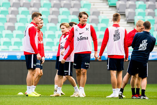 Alexander Sørloth, Ole Kristian Selnæs, Sander Berge and