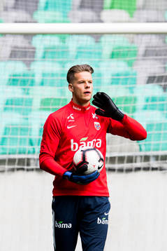 Goalkeeper Ørjan Håskjold Nyland of Norway