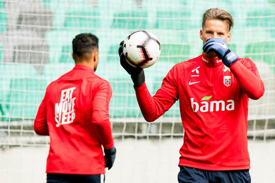 Goalkeeper Ørjan Håskjold Nyland of Norway