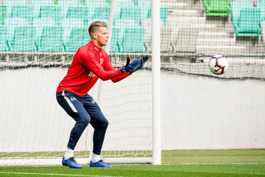 Goalkeeper Ørjan Håskjold Nyland of Norway