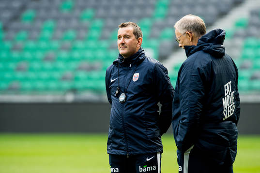 Per Joar Hansen, assistant coach of Norway, and Lars