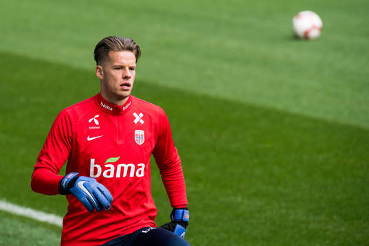 Goalkeeper Ørjan Håskjold Nyland of Norway