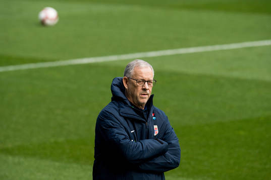 Lars Lagerbäck, head coach of Norway