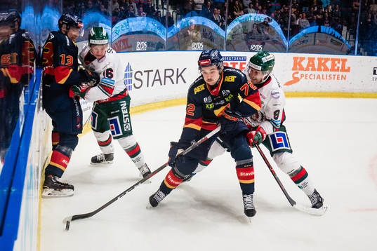 Djurgårdens Emil Bemström och Frölundas Viktor Ekbom