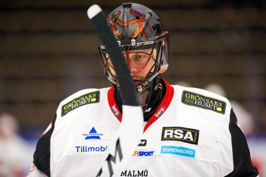 Malmö Redhawks målvakt Oscar Alsenfelt