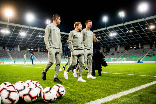 Markus Henriksen, Jonas Svensson and Alexander Sørloth of