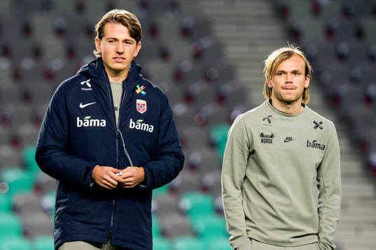 Sander Berge and Iver Fossum of Norway