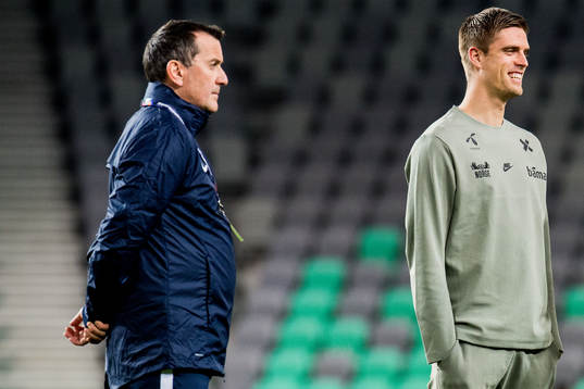 Per Joar Hansen, assistant coach of Norway, and Markus