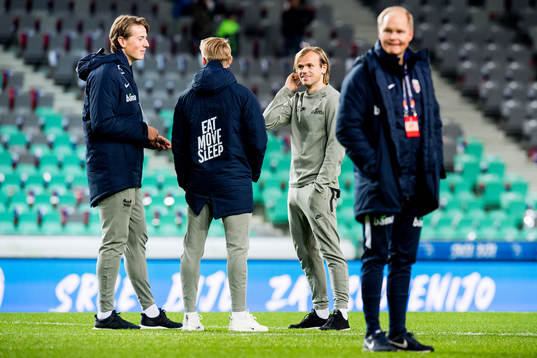 Sander Berge and Iver Fossum of Norway