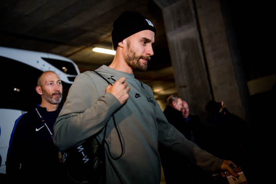 Tore Reginiussen of Norway arrives