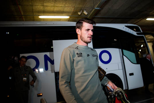 Håvard Nordtveit of Norway arrives
