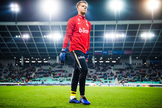 Goalkeeper Ørjan Håskjold Nyland of Norway