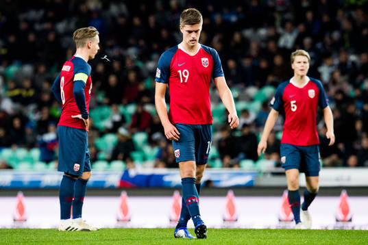 Stefan Johansen, Markus Henriksen and Sigurd Rosted of