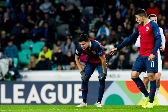 Tarik Elyounoussi and Mohamed Elyounoussi of Norway look