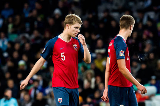 Sigurd Rosted of Norway looks dejected