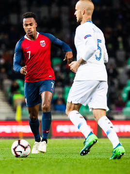 Ola Kamara of Norway and Aljaz Struna of Slovenia