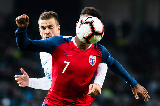 Domen Crnigoj of Slovenia and Ola Kamara of Norway competes