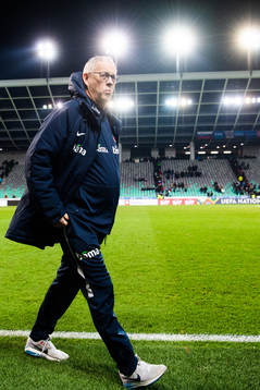 Lars Lagerbäck, head coach of Norway