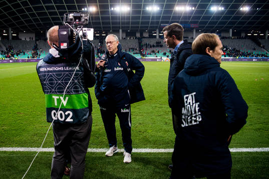 Lars Lagerbäck, head coach of Norway