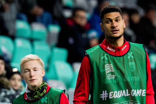 Birger Meling and Bjørn Maars Johnsen of Norway warm up