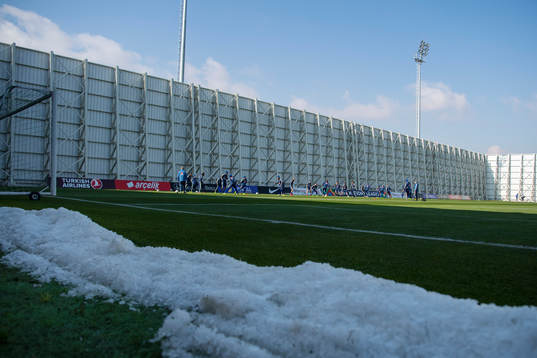 General view of team Sweden's training session